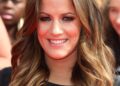 Caroline Flack attends the press launch of The X Factor