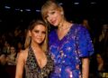 Maren Morris and Taylor Swift in March 2019 in L.A.Credit: Jeff Kravitz/FilmMagic for iHeartMedia