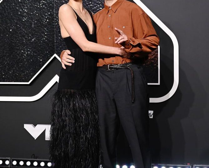 Margaret Qualley and Jack Antonoff.