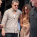 Matt Damon appeared in great spirits following his dramatic physical transformation for Christopher Nolan's The Odyssey.