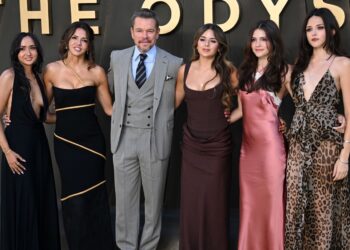 Matt Damon and his family at the U.K. premiere of ‘The Odyssey’ on July 6Credit: James Veysey/Shutterstock