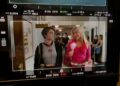 Gabrielle Policano shares a photo of a scene from Elle being played back, featuring her character, Liz, and Elle Woods, played by Lexi Minetree, on July 10. Photo: @gabbypolicano/Instagram