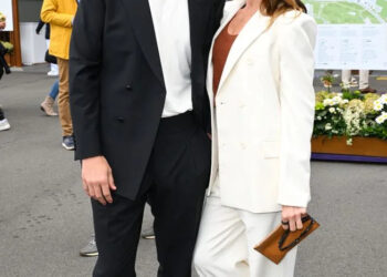 Chris Dingwall (left) and Melanie 'Mel C' Chisholm (right) in July 2024.Credit: Karwai Tang/WireImage