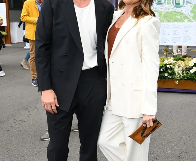 Chris Dingwall (left) and Melanie 'Mel C' Chisholm (right) in July 2024.Credit: Karwai Tang/WireImage