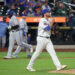 Reliever Matt Seelinger reacts after giving up a two-run home run to <a class="link " href="https://sports.yahoo.com/mlb/players/12144/" data-i13n="sec:content-canvas;subsec:anchor_text;elm:context_link" data-ylk="slk:Nick Loftin;sec:content-canvas;subsec:anchor_text;elm:context_link;itc:0" data-yga="{"yLinkElement":"context_link","yModuleName":"content-canvas","yLinkText":"Nick Loftin","ySubModuleName":"anchor_text","yHasCommerce":false}">Nick Loftin</a> (12) during the seventh inning of the Mets’ 16-12 loss to the Royals on July 7, 2026 at Citi Field. Robert Sabo for NY Post