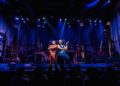 Brian Quijada, left, and Nygel D. Robinson in "Mexodus" at the Pasadena Playhouse.