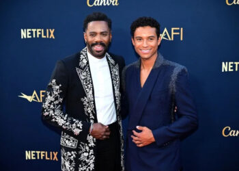 Colman Domingo (L) and Jaafar Jackson attend the 51st annual American Film Institute (AFI) Life Achievement Award ceremony celebrating Eddie Murphy in April. File Photo by John McCoy/UPI