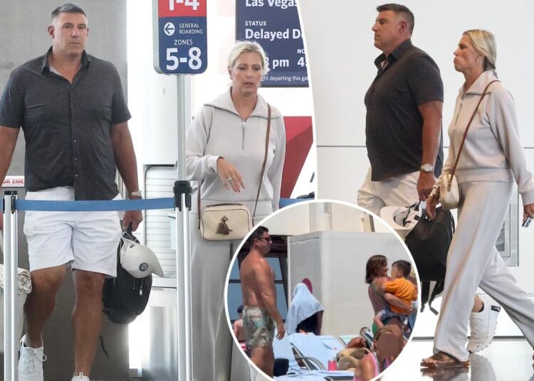 Mike Vrabel and wife Jen put on united front at Utah airport