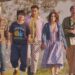 This image released by Sony Pictures Classics shows, from left, John Slattery, Ben Wang, Miles Gutierrez-Riley, Zoey Deutch, and Ken Marino, in a scene from