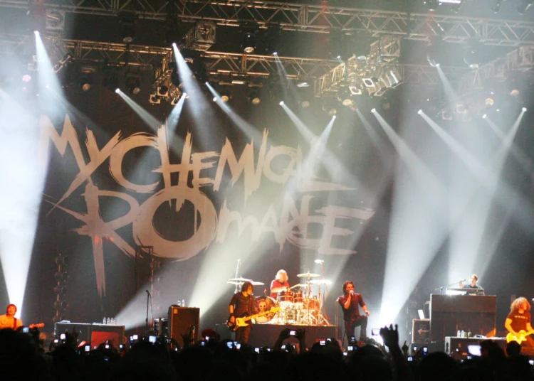My Chemical Romance performing live