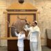 Rabbi Brian Shamash performs with his son, Ethan. The new rabbi and hazzan of Lake Success Jewish Center believes music can bring people together, deepen faith and make Jewish learning more accessible.