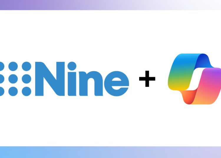 Nine Entertainment and Microsoft Copilot logos