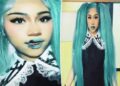 North West shows off blue lips, black teeth in zombie-inspired makeover