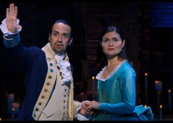 Lin-Manuel Miranda and Phillipa Soo in "Hamilton."