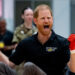 Britain's Prince Harry appears excited during wheelchair rugby at the National Exhibition Centre, the primary venue for the 2027 Invictus Games, in 2026. / Aaron Chown / REUTERS