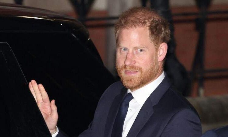 Prince Harry is believed to have seemed uncomfortable during a recent glitzy event.MEGA