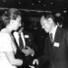 Princess Anne (left), a member of the British Olympic Committee in the 1980s, and Chung Ju-yung, the founder of the Korean Olympic Committee, shake hands. HD Modernity