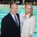 Prince Albert II and Charlene Wittstock, then an Olympic swimmer, attend the Mare Nostrum swimming meeting in Monaco before their royal wedding in 2011.