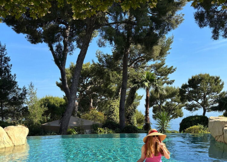 <i>Courtesy Kat Jamieson via CNN Newsource</i><br/>Kat Jamieson purchased this Missoni caftan at Château de la Messardière's on-site boutique. The next day