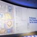 A presentation slide is displayed during a public meeting about the proposed rezoning of Crown Center for a new Kansas City Royals ballpark at the Regnier Theatre inside Union Station on Monday, July 27, 2026, in Kansas City.
