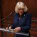 Queen Camilla pictured at New York's public library in April