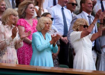 Camilla clapping after watching Arthur Fery’s victory