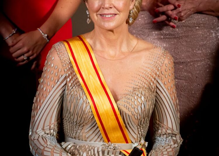 Queen Máxima wears tropical-inspired Colombian designer for latest royal engagement