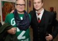 Robin Williams and Zak Williams attend the Timo Pre Fall 2009 Launch with Interview Magazine at Phillips De Pury on November 18, 2008, in New York CityCredit: Jamie McCarthy/WireImage
