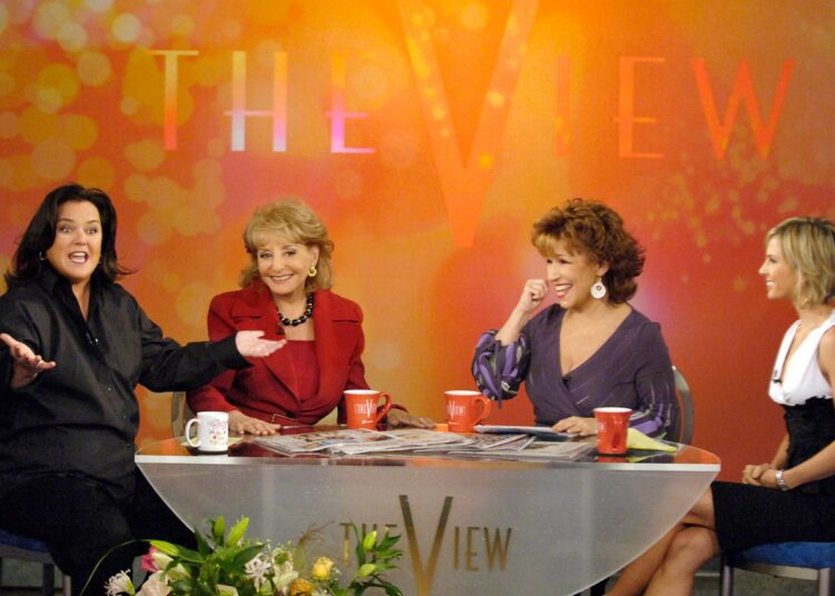 Rosie O’Donnell and cohosts on The View in 1997.Credit: Everett