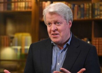 Earl Spencer on Sunday with Laura Kuenssberg