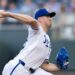 Pitcher Stephen Kolek, #32, pitches the ball during Thursday's Armed Forces Night game at Kauffman Stadium on July 2, 2026. The Tampa Bay Rays came out on top over the Royals with a final score of 5 to 2.