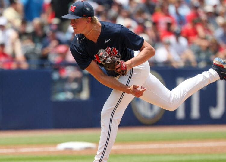 Royals select Mississippi pitcher Taylor Rabe with the 30th pick in the 2026 MLB draft