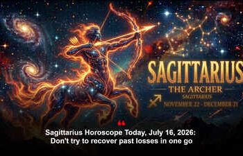 Sagittarius Horoscope Today, July 16, 2026: Don't try to recover past losses in one go