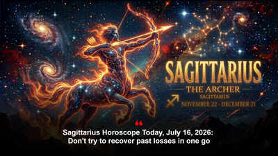 Sagittarius Horoscope Today, July 16, 2026: Don't try to recover past losses in one go