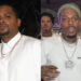 Chubbs in a white shirt with gold chains, Sauce Walka in a white Supreme shirt with tattoos and jewelry.