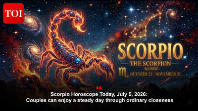 Scorpio Horoscope Today, July 5, 2026: Couples can enjoy a steady day through ordinary closeness