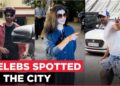 Shahid Kapoor hurries into his vehicle while Varun Dhawan gives a quick wave to photographers as celebrities are seen out and about.