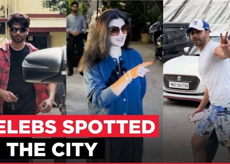 Shahid Kapoor hurries into his vehicle while Varun Dhawan gives a quick wave to photographers as celebrities are seen out and about.
