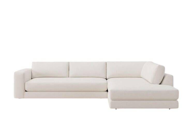 White sectional sofa