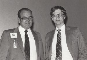 Kanwal Rekhi with Bill Gates back in the day.