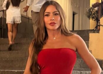 Sofia Vergara Celebrates Birthday in Red-Hot Figure-Hugging Dress