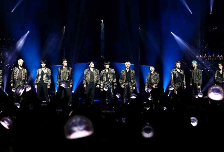 Boy band Seventeen greets the audience in New Jersey on September 7, 2022. Photo: Pledis Entertainment