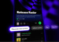 A screen showing Spotify's Release Radar feature.