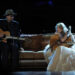 James Taylor and Taylor Swift perform together during Swift's Speak Now World Tour stop at Madison Square Garden on Nov. 22, 2011, in New York City.