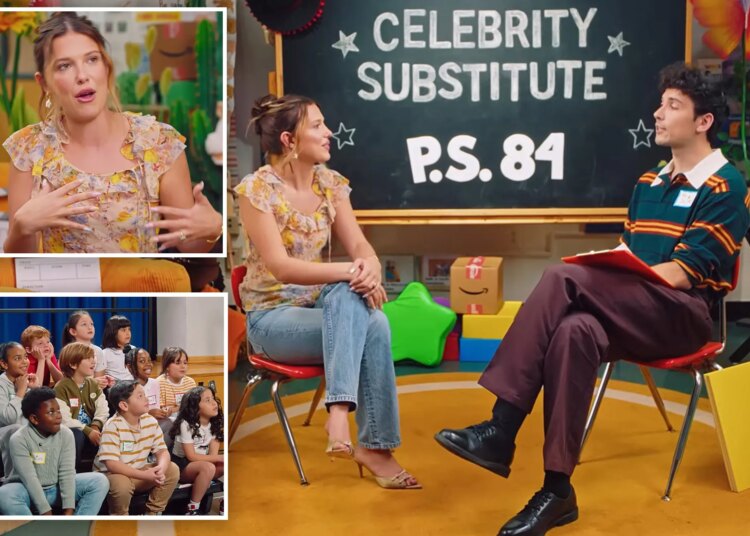 'Stranger Things' star Millie Bobby Brown surprises adorable NYC kids with acting lesson: 'She’s so British'
