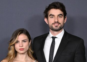 LOS ANGELES, CALIFORNIA - JANUARY 30: Giulia Be and Conor Kennedy attend the Los Angeles Premiere of HBO's "Curb Your Enthusiasm" Season 12 at Directors Guild Of America on January 30, 2024 in Los Angeles, California.