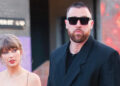 (L-R) Taylor Swift and Travis Kelce.