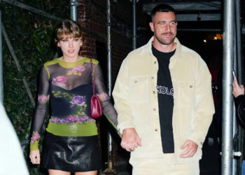 Taylor Swift and Travis Kelce in 2023Credit: Gotham/GC Images