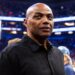 Charles Barkley standing courtside at an NBA Cup game in Phoenix