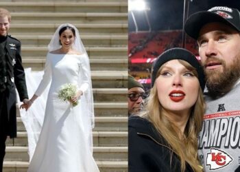 Taylor Swift follows in Meghan Markle, Prince Harry’s footsteps in wedding with Travis Kelce